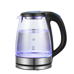 Top-Selling 360 Degree Rotation Base 1.8L Capacity 1500W Multi Function Electric Glass Kettle Tea Maker