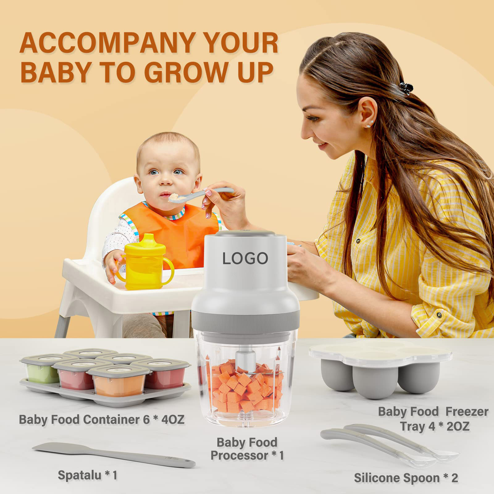 Multifunctional Baby Food Maker Processor Set Fruit Vegetable Meat Chopper Baby Food Blender