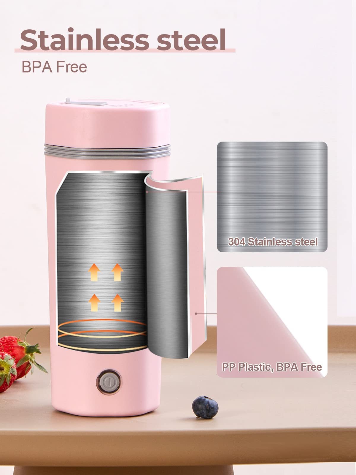 Fast Water Boil Small Portable Kettle  Automatic Shut off Tea Pot electric portable beaker Travel Electric Kettle