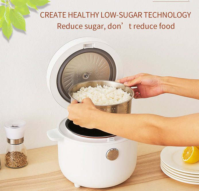 2L Nonstick Inner Pot 24 Hours Preset  Keep Warm Low sugar Low calorie Rice Cooker Digital Touch mini Rice Cooker