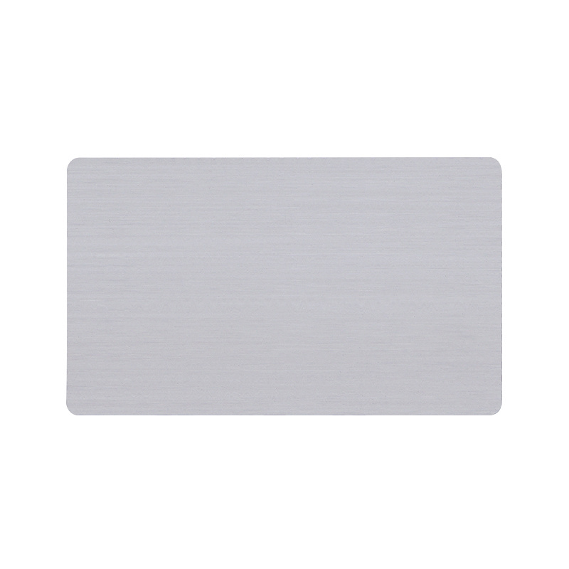 Stainless steel blank metal credit card Laser Engraved Metal Cards metal chip business card anodized engraving custom