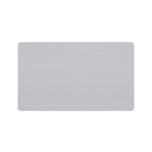 Stainless steel blank metal credit card Laser Engraved Metal Cards metal chip business card anodized engraving custom