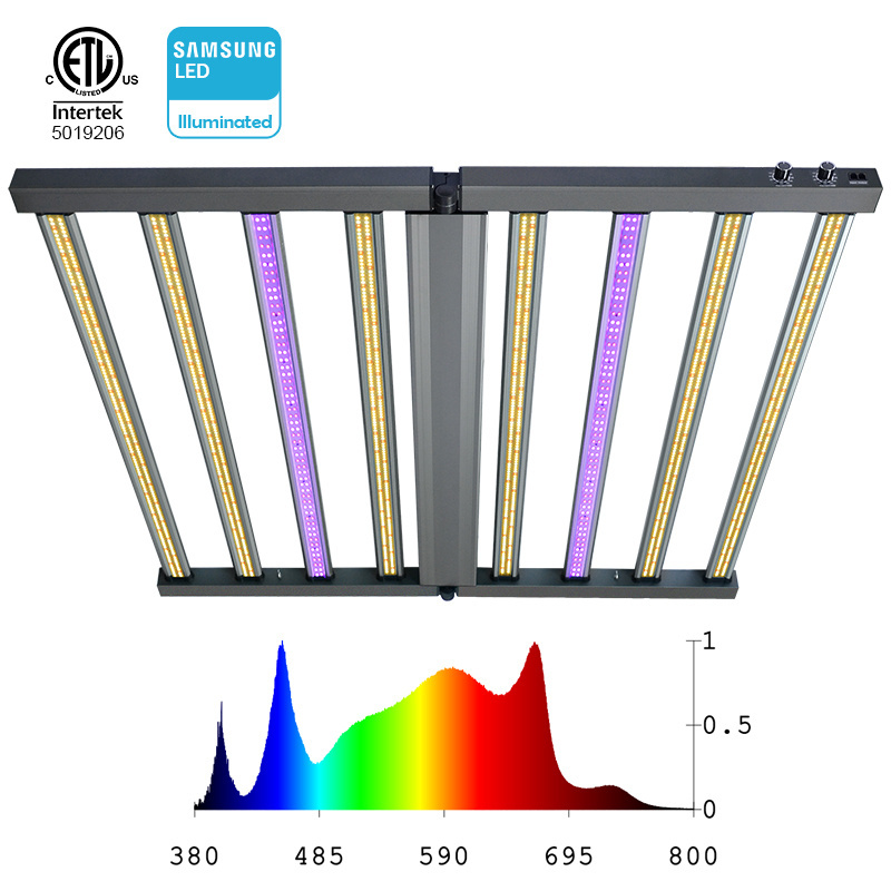 8 bars 720w led grow light for indoor plant LM301H EVO lm 301b grow bulb bar wifi smart controllers diy led grow light