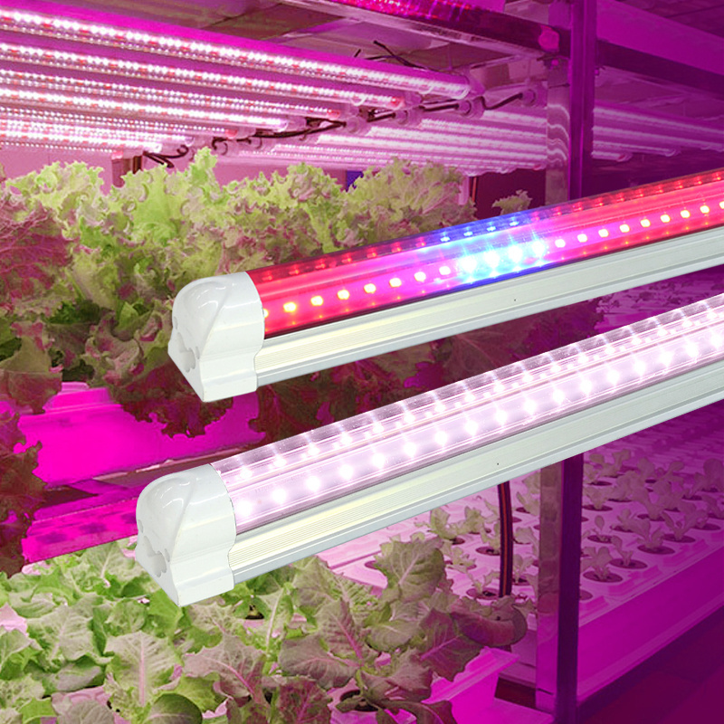 Hydroponics t8 full spectrum plant grow lamp 18w 36w 4ft 4 foot led grow light tube fixture