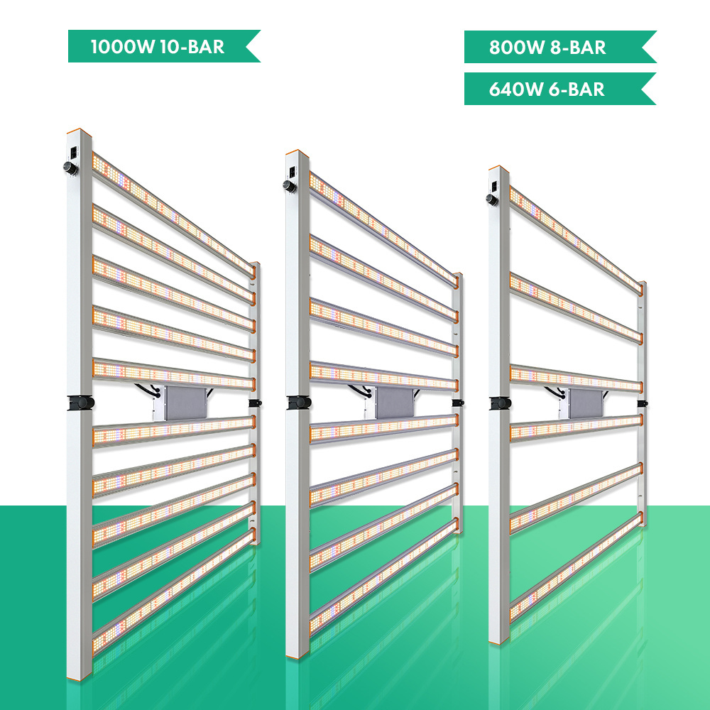 Boya full spectrum LM301B LM301H EVO 600w 640w 650w 6 8 bars indoor medical plant growth lamp foldable led grow light