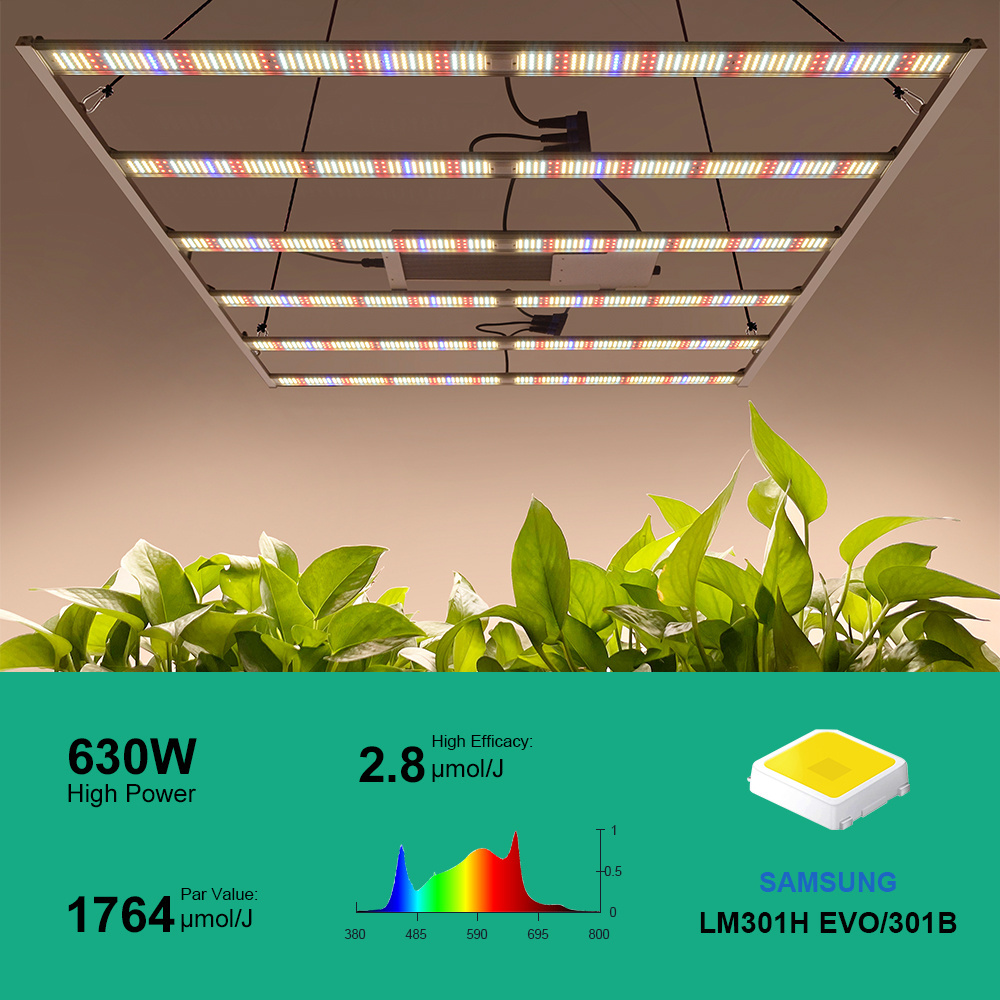 Max double endet 12 bar 3000w clip on australia led grow light