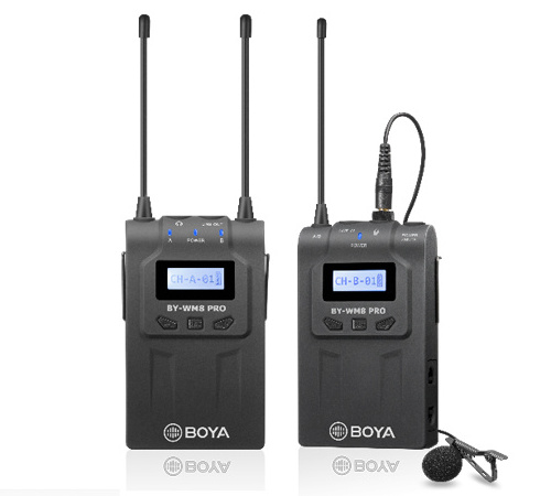 UHF Dual-Channel Wireless Microphone System BY-WM8 Pro-K1