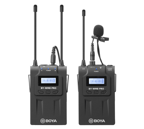 UHF Dual-Channel Wireless Microphone System BY-WM8 Pro-K1