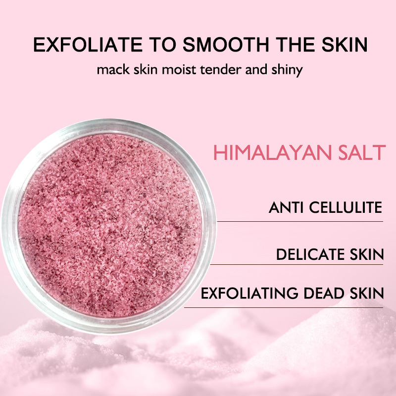 Private Label Natural Himalayan Salt Scrub Facial Dead Skin Removal Peeling Cream