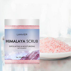 Private Label Natural Himalayan Salt Scrub Facial Dead Skin Removal Peeling Cream