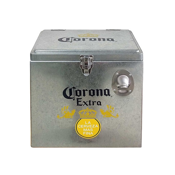 amazon top sales 15L Aluminum modern drink cooler ice box metal cola ice cooler box ice bucket for BBQ/party/outdoor