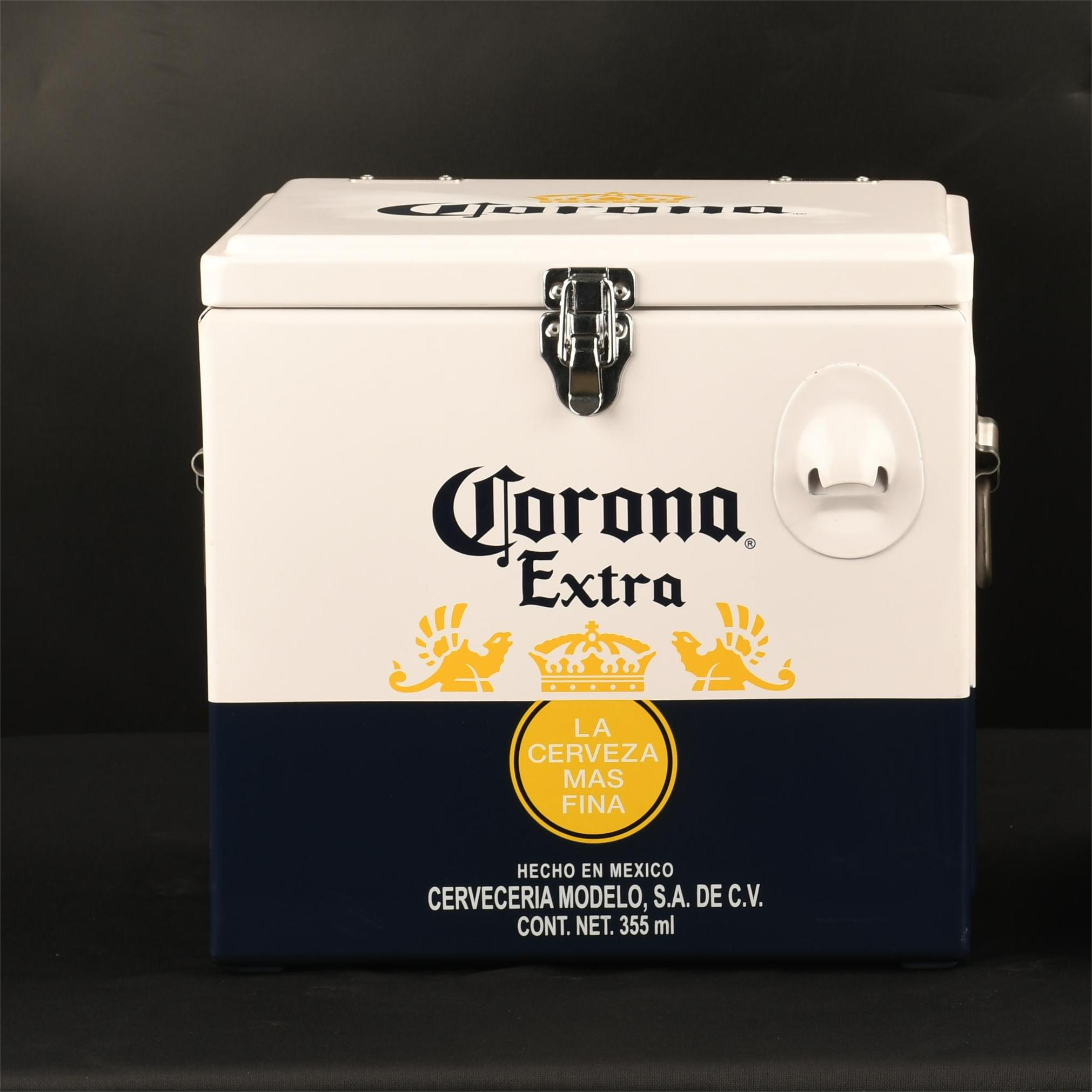 top sales High Quality 15L Corona extra metal ice cooler box beer beverage cooler box