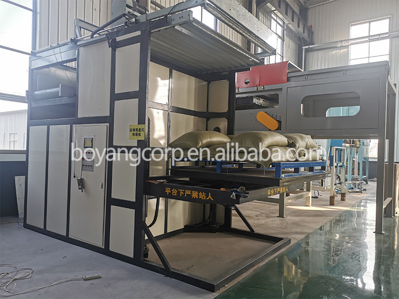 Boyang bulk bag discharge system powder handling bag unloader small bag discharging station