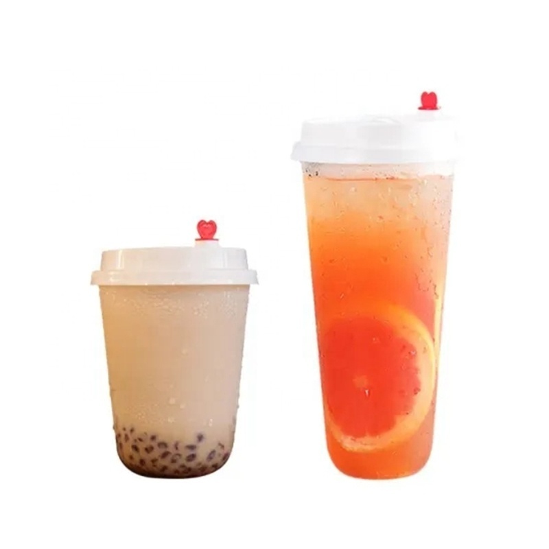 Wholesale disposable PP PET clear frosted clear type lemonade cups for milk tea with Manufacturer Price