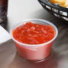 Restaurant Supplies PET clear disposable sauce cup round dipping sauce container plastic take away portion cups with cover lid