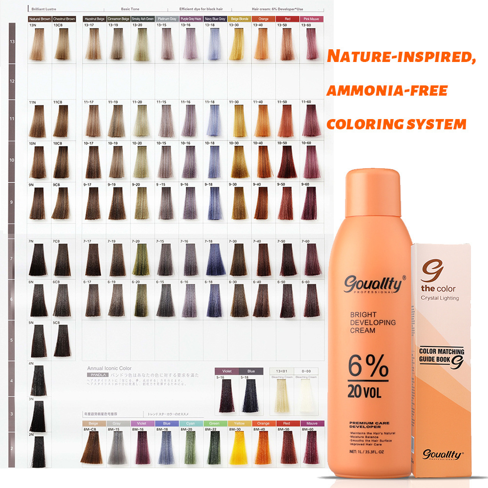 Ammonia Free OEM Best Quality Salon Hair Dye Chemicals Big Size