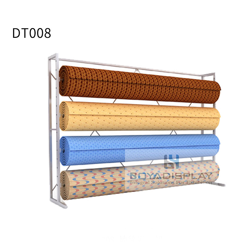 Manufacture Cheap price Rubber Blanket Multi-specification Carpet Fabric Rug DIsplay Rack