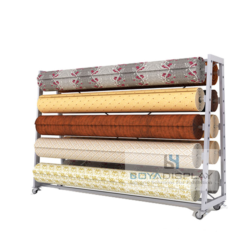 Manufacture Cheap price Rubber Blanket Multi-specification Carpet Fabric Rug DIsplay Rack