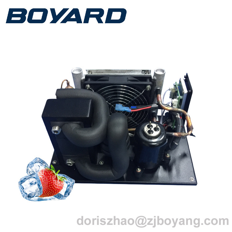 zhejiang boyard r134a 12v 24v small refrigeration units with 12 volt refrigerator compressor for mini refrigerator freezer