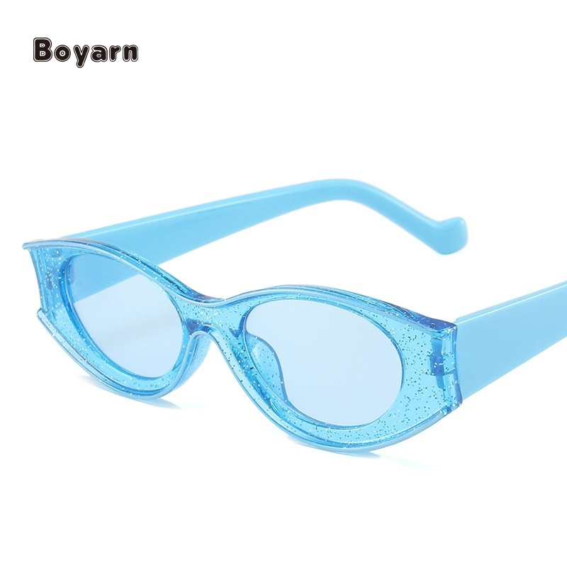 Boyarn Eyewear Fashion Vintage  Oval Sun Glassesc Sunglasses Shades