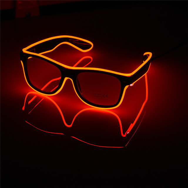 Flashing Glasses EL Wire LED Glasses Glowing Party Supplies Lighting Novelty Gift Bright Light Festival Party Glow Sunglasses