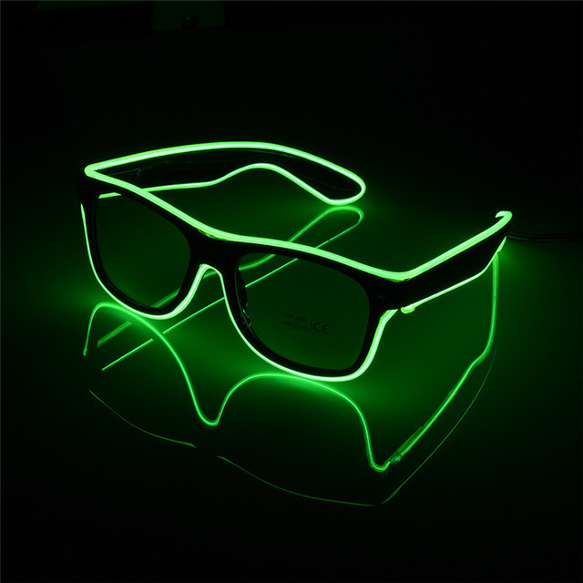 Flashing Glasses EL Wire LED Glasses Glowing Party Supplies Lighting Novelty Gift Bright Light Festival Party Glow Sunglasses