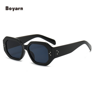 Boyarn Wholesale 5140 Fashion Hand Polished China Handmade Pc Cooling Sun Glasses Oem Sunglasses