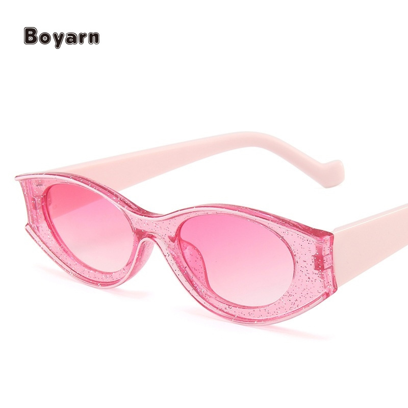 Boyarn Eyewear Fashion Vintage  Oval Sun Glassesc Sunglasses Shades