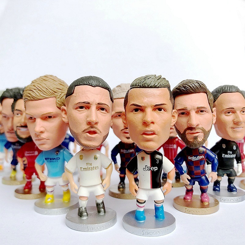 Wholesale Miniature Model Toys Plastic Football Star Party Cake Decorations PVC Action Figure