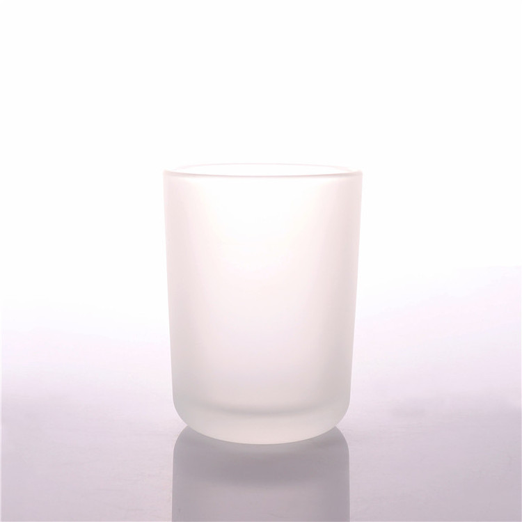 BOYE OEM Manufacture 8oz/ 9oz/ 10oz Wholesale Frosted Black Arc Bottom Glass Candle Jars With Lids For Candle Making