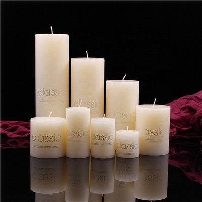 Wholesale 3x6 Inch Church Wedding Birthday White Pillar Candle In Bulk