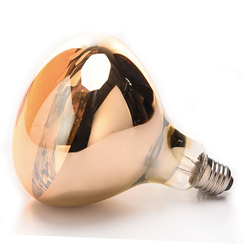 275W Gold Halogen Therapy Household Hotel Bathroom Infrared Light Heating Bulbs IR Heating Bulb