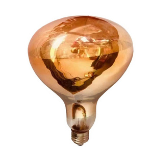 275W Gold Halogen Therapy Household Hotel Bathroom Infrared Light Heating Bulbs IR Heating Bulb