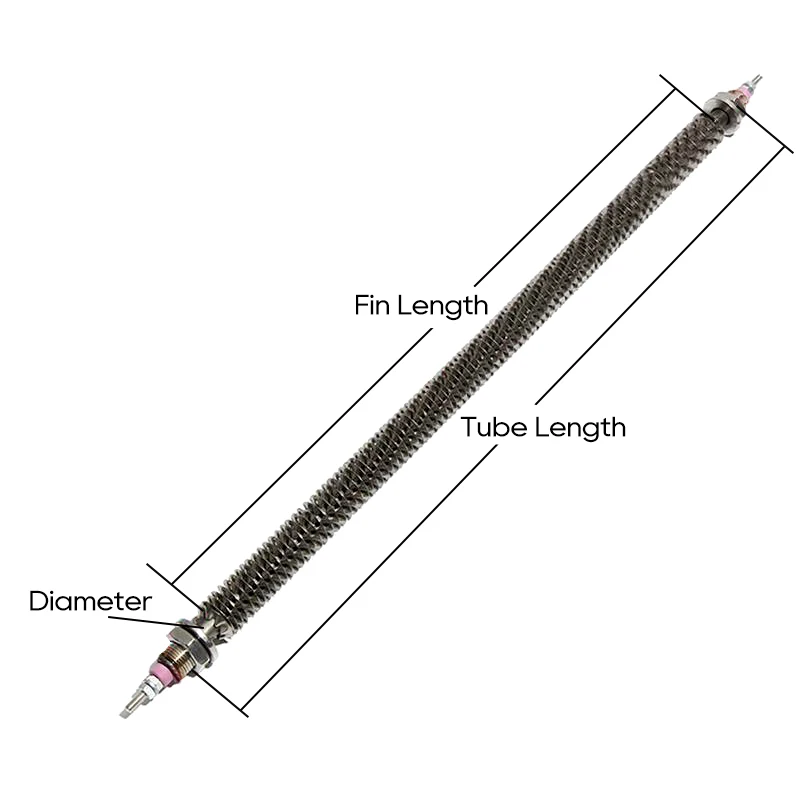 Customized Stainless Steel U/W/I Shape Electric Finned Heater Heating Element Heater for Oven