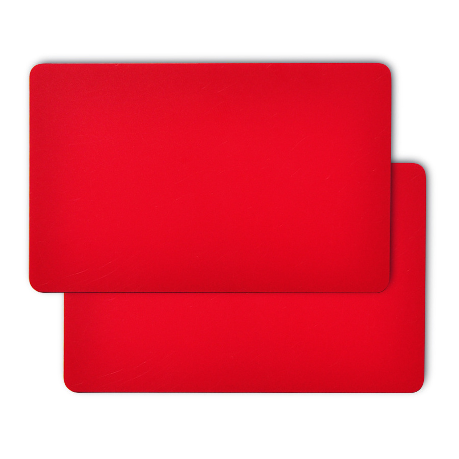 CR80 HQ CR80 Plastic Blank Red PVC Card for Card Printer with factory price