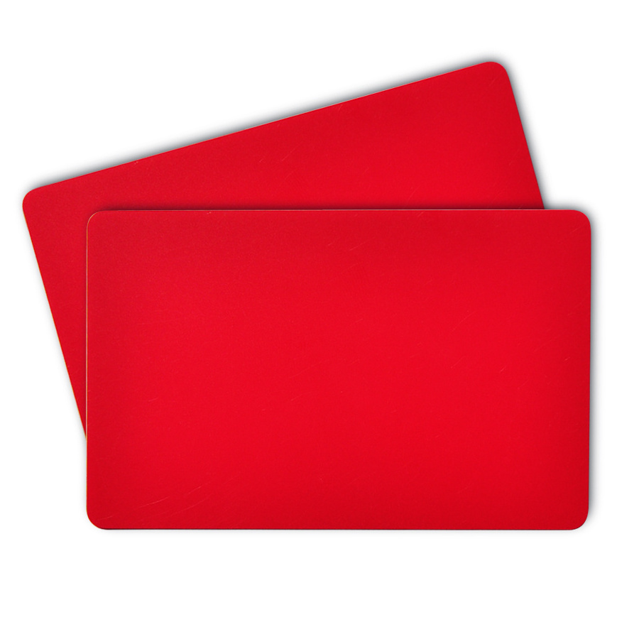 CR80 HQ CR80 Plastic Blank Red PVC Card for Card Printer with factory price