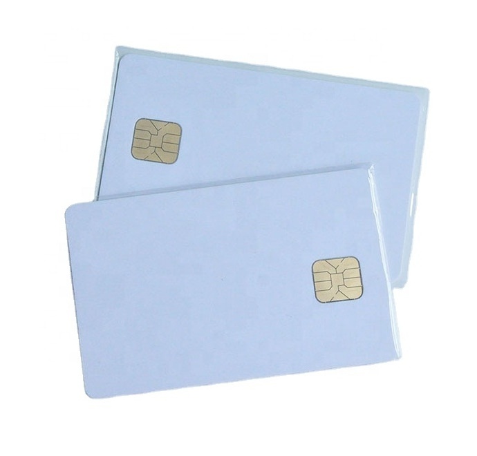 Factory Price CR80 Smart Card Plain Chip Card PVC Blank Printable ID Card