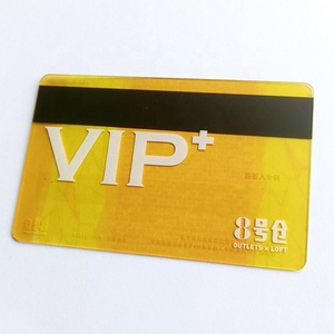 High Quality Customized Printing Clear Transparent PVC Credit Business VIP Membership ID Card