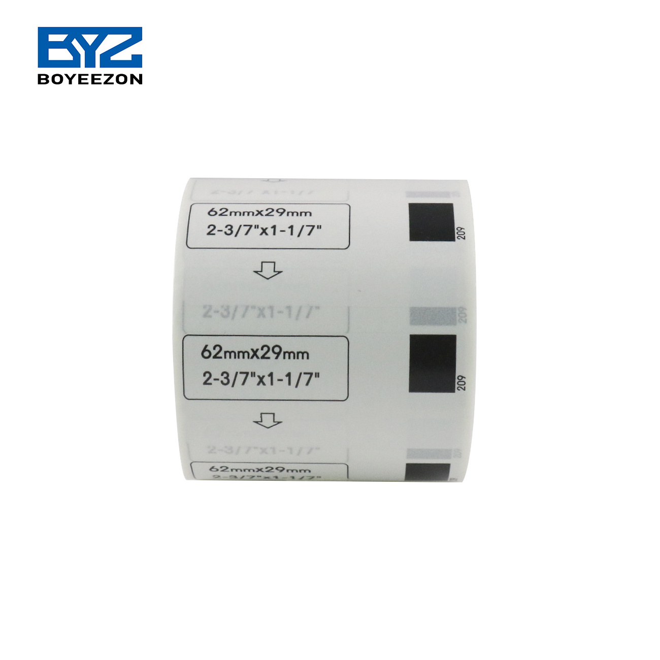 Compatible DK-11209 DK11209 DK 11209 Black on White Self Adhesive Thermal Paper Label Roll for Brother Printer