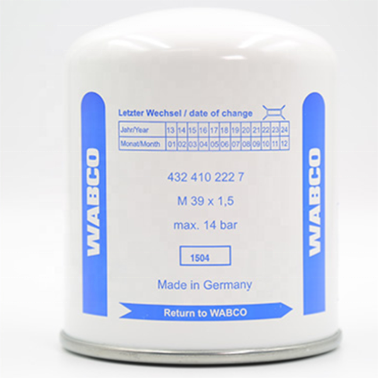 White Wabco Truck Air Dryer Filter 7421267820 4324102227 Dryer Desiccant Cartridge For Heavy Duty Truck