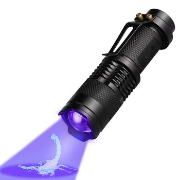 Boyid Waterproof Zoomable Flashlights Mini LED light LED Torch Light  UV 365nm flashlight