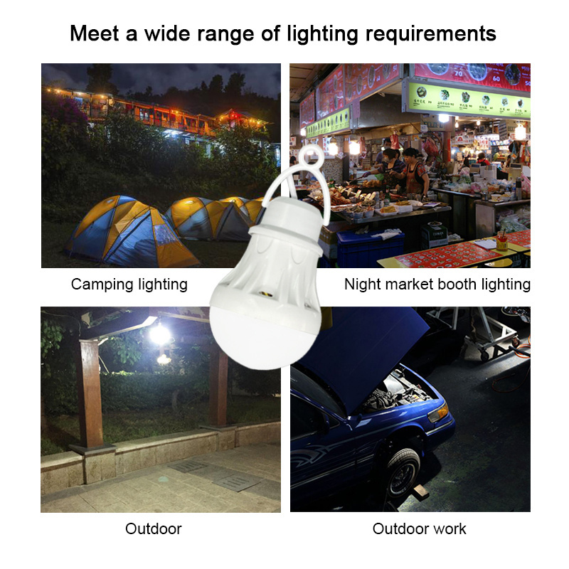 Boyid Wholesale USB inrerface rechargeable DC 5V voltage energy saving light bulb bedroom light bulb picnic camping light bulb