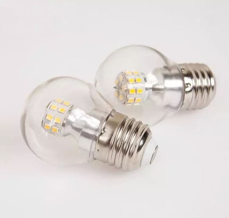 Boyid 5W 7W 220V LED Light E27 Base Round Transparent Ball Bulb 3000K 4000K 6000K 3 Colors Switching Bulb