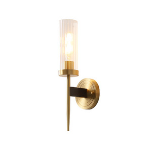 Boyid Italy style wall lamp with LED G9 lights copper wall sconce for coffee shop villa home living room hotel