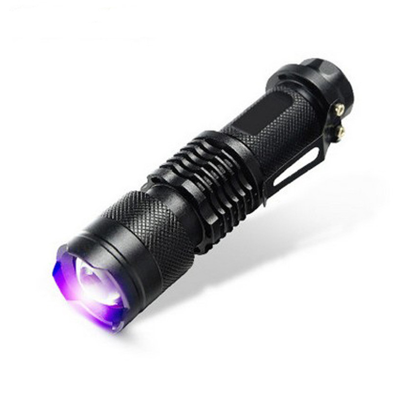 Boyid Waterproof Zoomable Flashlights Mini LED light LED Torch Light  UV 365nm flashlight