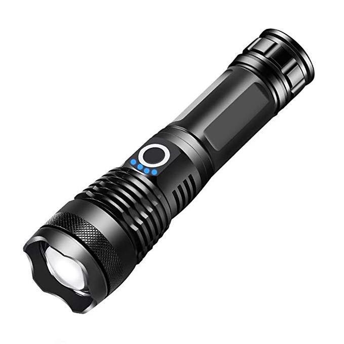 Boyid High Quality Strong Light  Long Range Torch 5 Modes Zoom 18650 Battery USB Rechargeable LED Torch Flashlight