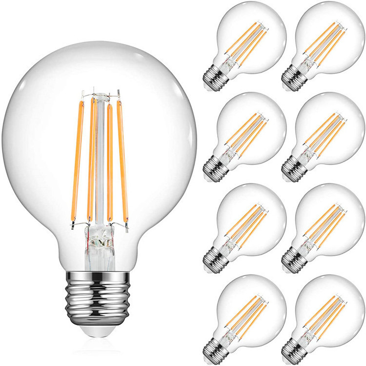 Boyid New Design G125 Led Filament Bulb 6W Glass Aluminum Filament Led Bulb 6W Bulb Filament In The Room