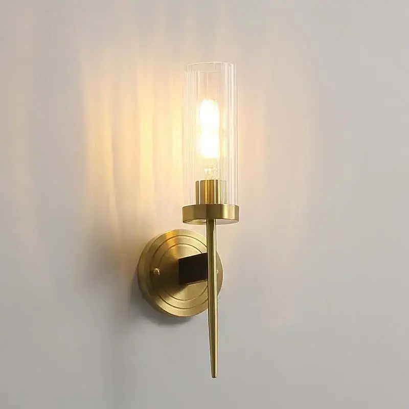 Boyid Italy style wall lamp with LED G9 lights copper wall sconce for coffee shop villa home living room hotel