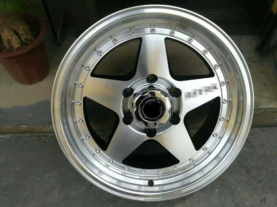 hot selling silver alloy wheels star design wheel rim