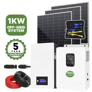 Complete home use 1kw 3.2kw solar storage battery system solar panel generators kit